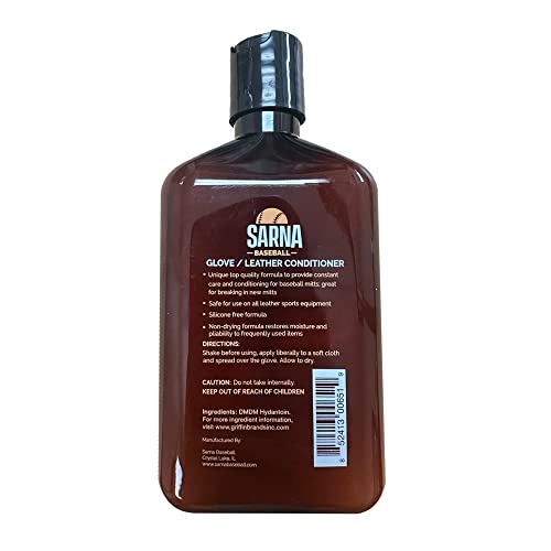 Sarna Baseball Glove Leather Conditioner Use on Baseball Gloves, Softball Gloves, Baseball