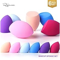 Makeup Sponge Set by Rejawece, Makeup Sponges Blender Beauty Foundation Blending Sponges, Flawless for Liquid, Cream, and Powder, Multi-colored Makeup Sponges - 6 Pcs Set