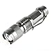 Securitying 3.5W 300 Lumens Mini XPE Q5 Zoomable LED Flashlight Adjustable Focus Portable LED Light Lamp Flashlight Torch - Silver