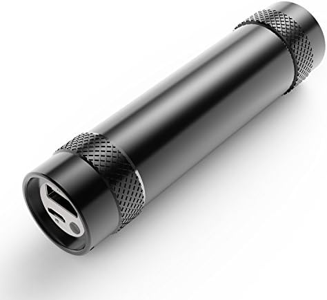 Conlin Mini Power 03 5000mAh Lipstick-Sized Portable Charger,One of the Most Compact Power Bank Usb Phone External Battery Pack For Samsung Galaxy S8 S7 S6 plus Edge Note 5 4 LG G6 Android -Black