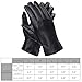 Full-Hand Touchscreen Genuine Leather Gloves, Gift Packaging, Cold Weather Gloves for Men's Texting Driving Winter Warm Lining (L-8.9