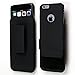 Sean Hard Protective Armor Carrying Case with Swivel Belt Clip for iPhone 6 4.7 Inch + 1 Pcs S-smile Stylus (Black)