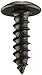 Small Parts 0608APTB Steel Sheet Metal Screw, Black Oxide Finish, Truss Head, Phillips Drive, Type A, #6-18 Thread Size, 1/2