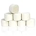 Coceca 8pcs 82ft White Crepe Paper Streamers, for Various Birthday Party Wedding Festival Party Decorations