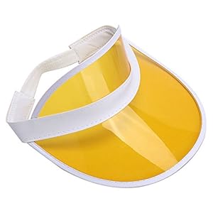 Tennis Beach Colored Plastic Clear Sun Bingo Vegas Dealer Golf Casino Visor Hat