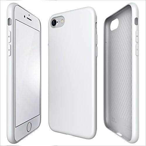 iPhone 7 4.7" Case, ETSHAIM TPU Case with Matte Finish, Anti-shock Patterns, TEXTOUCH / Shell for iPhone 7 / White