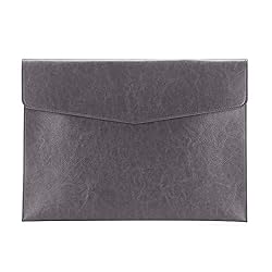 Enyuwlcm PU Leather A4 File Folder Document Holder