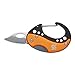 Swiss+Tech ST60329 Orange Carabiner Clip Knife for Keychain, Camping, Hunting, Outdoors
