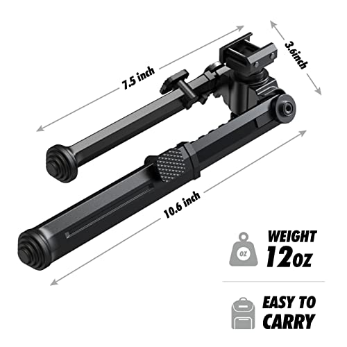 Rifle Bipod Rail Bipod with 360°Swivel, Easy Carry Folding Design 7