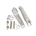 TCMT Front Footrests Pegs Footpegs Sider Fit for Yamaha YZF R1 1998-2024 R1S R1M 2015-2023 YZF R6 2003-2020 YZF R6S 2003-2009 Replace for 1KB-27461-00-00