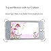 Ftonglogy Compatible with iPhone 5/5S Phone Case Girls Clear Air Buffer TPU Bumper + PC Shockproof Slim Women Floral Flower Pattern Protective Cover for iPhone 5/5S (Fox)