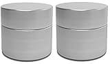 Herb Stash Jars | 2 Solid Aluminum Airtight Smell Proof Containers #1 Best Way To Preserve Spices & Herbs