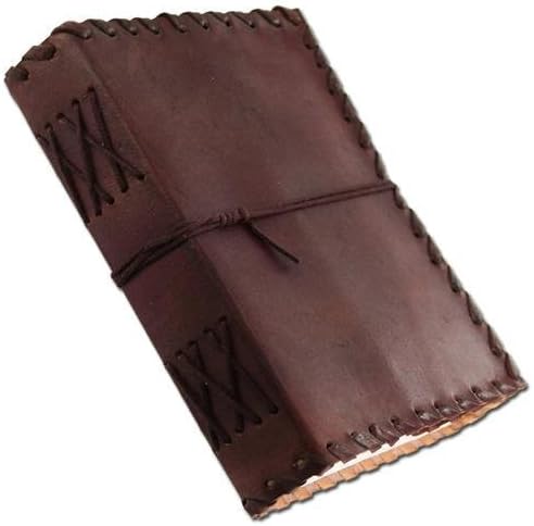 ANUENT Medieval Renaissance Handmade Leather Diary Journal Thought Book Composition Notebook (6 x 8 inches)