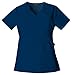 Cherokee Women's Embroidered V-Neck Solid Scrub Top