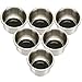 Amarine-made 5pcs Stainless Steel Cup Drink Holder with Drain Marine Boat Rv Camper