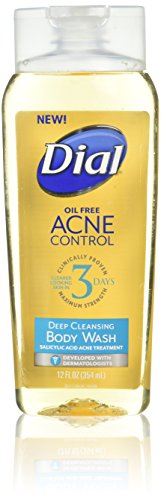 Dial acne control deep cleansing body wash, 12 fl oz