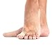 1 Pair Adjustable Cuttable Lined Gel Big Toe Covers Sleeves Ribbed Knit Toe Caps