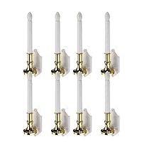 joyMerit 8 Pieces Solar Candle Lights, Led Window Candles, Warm White Bright Flickering Bulb Christmas Candles with Suction Cups