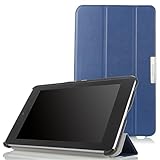 MoKo Google Nexus 7 Case - Ultra Slim Lightweight Smart-shell Stand Cover Case for Google Nexus 7 inch Tablet by ASUS, INDIGO (with Smart Cover Auto Wake/Sleep)