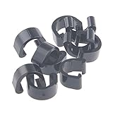 DouFole 10PCS Cycling Fittings Mountain Bike MTB Part Wire Clamps Line Clips Bike Brake Line Buckle Bike Line Pipe Fixing Pipe Clamp C Shaped Buckle