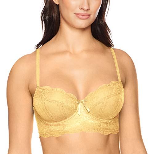 Freya Women's Fancies Lace Longline Underwire Bra Bra, Buttermilk, 36GG