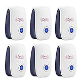 Pest Ultrasonic Repellent, ebeau Electronic Plug Environmentally Safe Pest Control Device for Rodents Insects Mice Bugs Roaches Flies Spiders Lizards Pack of 6