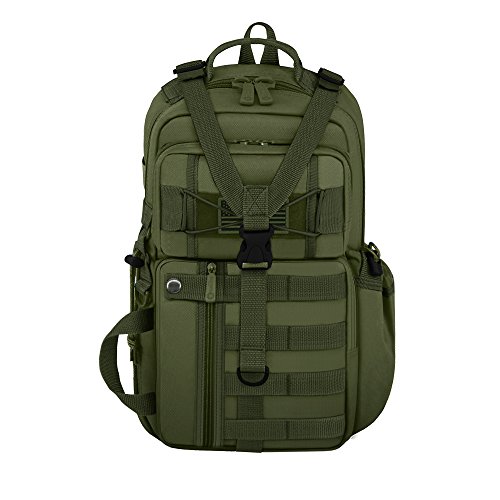 East West U.S.A RT525 Tactical Molle Assault Sling Shoulder Cross Body One Strap Backpack, Olive