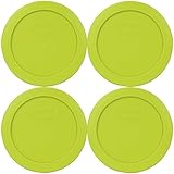 Pyrex Edamame 2 Cup Round Storage Cover #7200-PC for Glass Bowls 4-Pack