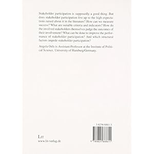 Evaluating Stakeholder Participation in the Transition to Sustainable Development: Methodology, Case Studies, Policy Implications (Studies on ... zur