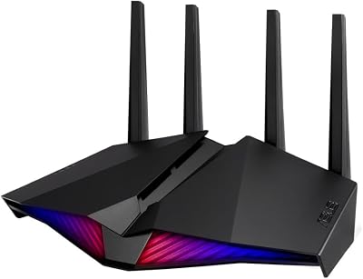 ASUS DSL-AX82U AX5400 WiFi 6 DSL Modem Gaming Router Aura RGB AiProtection Pro