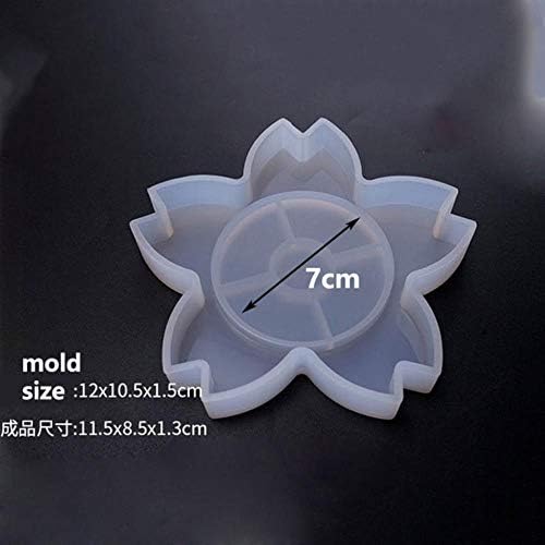 LASISZ Resin Coaster silicone mold diy Creative agate cutting ocean epoxy concrete decorative crafts coasters tray base mold,H-mold