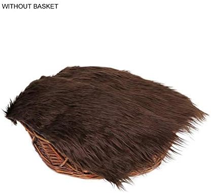 PER Baby Fluffy Blankets Soft Photographic Mat Newborn Infant Photography Wrap Props-Brown