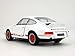 4.5 inch 1973 Porsche 911 Carrera RS 1/32 Scale Diecast Model by Welly - White/Red