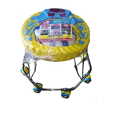 Sahib Toys Baby Waker -Yellow and Blue,Plastic and Iron, 33 X 20 X 15 cm, (St-17)