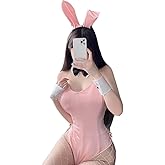 ZYTC Women’s Sexy Bunny Anime Roleplay Lingerie Bunny Costume Girl Suit Senpai Cosplay Rabbit Outfit Cute Ears