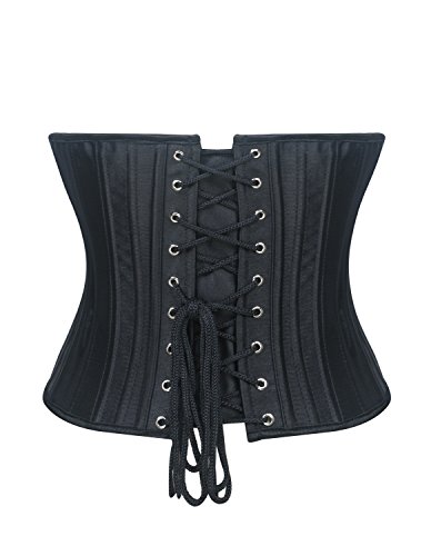 Burvogue-Womens-24-Steel-Boned-Underbust-Corset-Waist-Training-Cincher-Body-Shaper