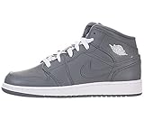 Nike Air Jordan 1 Mid BG Big Kids Basketball Shoes White