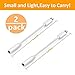 2 Pack Headphone Jack Adapter, QXPLAZA Lightning Connecter to 3.5mm Audio Jack Earphone Extender Jack Stereo for iPhone 8/8 Plus/iPhone X/iPhone 7/7 Plus (White)