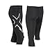 2XU Men's Hyoptik 3/4 Compression Tights