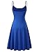 VETIOR Women's Sleeveless Adjustable Strappy Flared Midi Skater Dress Small Blue