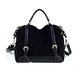 Flying Birds!Women messenger shoulder pu leather handbags Y09 (Black)