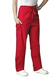 Adar Universal Unisex Natural-Rise Drawstring Tapered Leg Scrub Pants