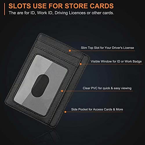 iZiv Slim Wallet,Mini RFID Front Pocket Wallets Minimalist Secure Thin Credit Card Holder