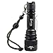 WindFire® S16 2000 Lumens Zoomable CREE XM-L T6 U2 LED Rechargeable Torch Flash Light Lamp With Clip and Lanyard Strip 5 Modes Bike Lamp Flashlight CREE LED Headlight 18650 Battery Lamp Torch Flashlight for Hunting, Cycling (Batteries not included)