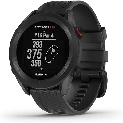 Garmin Approach S12 GPS Golf Watch 44mm Preloaded 43,000 Courses Black