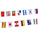 2set 80pcs Countries Flags Business Word Cards DIY Gift Message Graffiti Card Notepads Memo Card(Pattern Random)