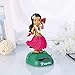 Amosfun Dashboard Hula Girl Bobble Head Solar Powered Hawaiian Hula Shaking Head Dancing Toy Figure Doll for car Interior Decorations Ornament Pink