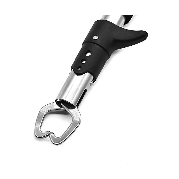 Biowow-Stainless-Steel-Fish-Lip-Gripper-Grabber-Grip-Two-sided-Trigger-Tool-Fish-Holder-with-Scale-EVA-Foam-Handle-Adjustable-lanyard