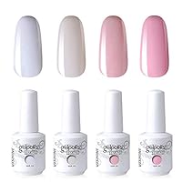 Vishine Nail Art UV LED Lamp Gel Polish Long-lasting Manicure Kit 4 Colors Set C183