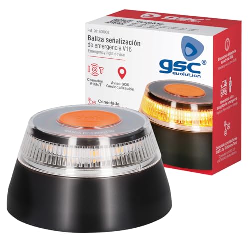- Luz de Emergencia V16 con Geolocalización – Baliza Homologada DGT 3.0, Obligatoria en 2026, Señal V-16 para Coche con Aviso de Ubicación y Plan de Datos Incluido